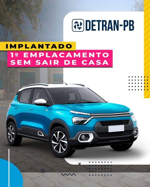 Faça o primeiro emplacamento de casa.