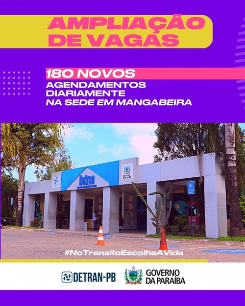 Vagas ampliadas na SEDE