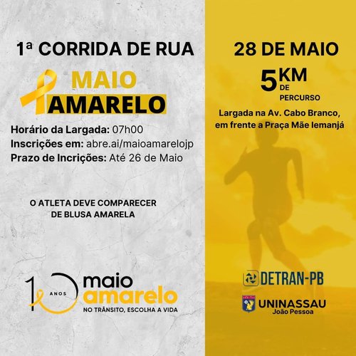 Corrida Maio Amarelo 5k