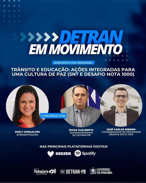 Semana Nacional de Trânsito e do Programa Redação Nota 1000